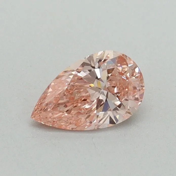 0.35ct PEAR Fancy Vivid Pink VVS2 Coloured Lab diamond