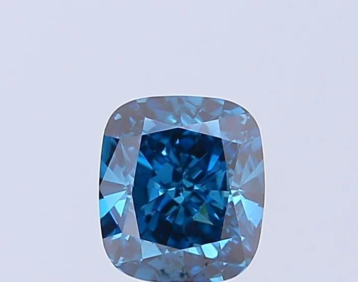 1.43ct CUSHION Fancy Vivid Blue VVS2 Coloured Lab diamond