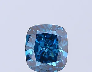 1.43ct CUSHION Fancy Vivid Blue VVS2 Coloured Lab diamond