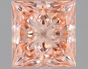 2.04ct PRINCESS Fancy Vivid Pink VS1 Coloured Lab diamond