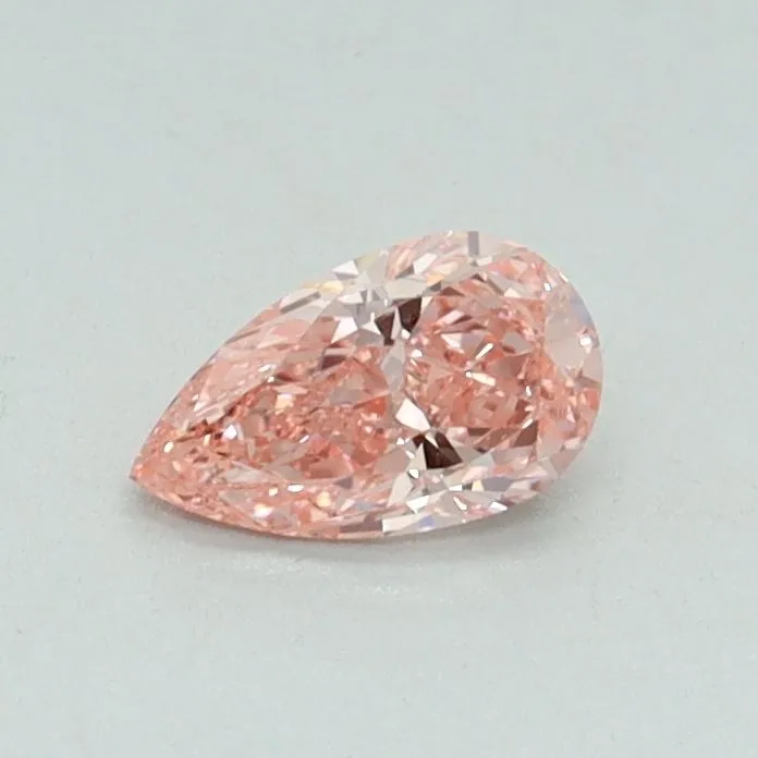 0.32ct PEAR Fancy Vivid Pink VS1 Coloured Lab diamond