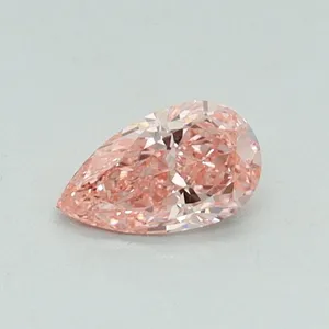 0.32ct PEAR Fancy Vivid Pink VS1 Coloured Lab diamond