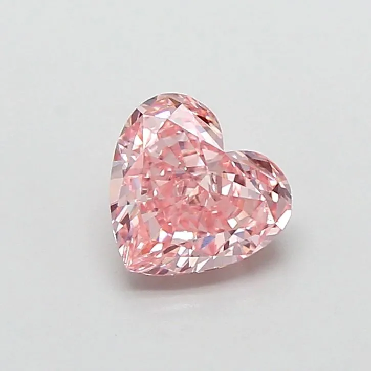 1.01ct HEART Fancy Vivid Pink VS1 Coloured Lab diamond