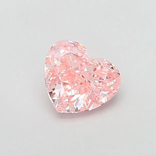 1.02ct HEART Fancy Intense Pink VS1 Coloured Lab diamond