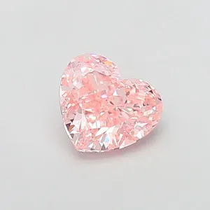 1.02ct HEART Fancy Intense Pink VS1 Coloured Lab diamond