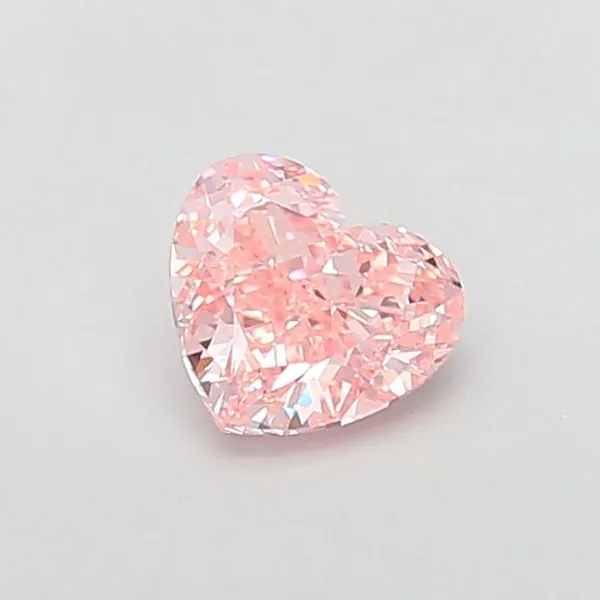 1.02ct HEART Fancy Intense Pink VS1 Coloured Lab diamond