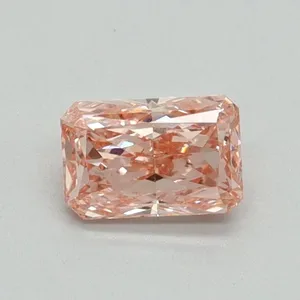 0.51ct RADIANT Fancy Vivid Pink VVS2 Coloured Lab diamond