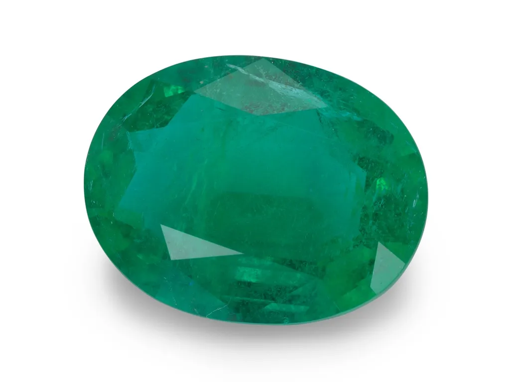2.83ct Green Emerald, Oval gemstone