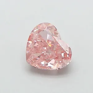 1.28ct HEART Fancy Intense Brownish Pink VVS2 Coloured Lab diamond