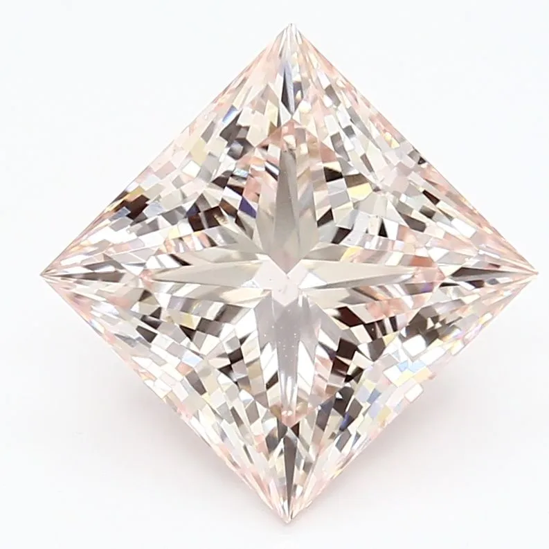 4.31ct PRINCESS Fancy Intense Pink VS1 Coloured Lab diamond
