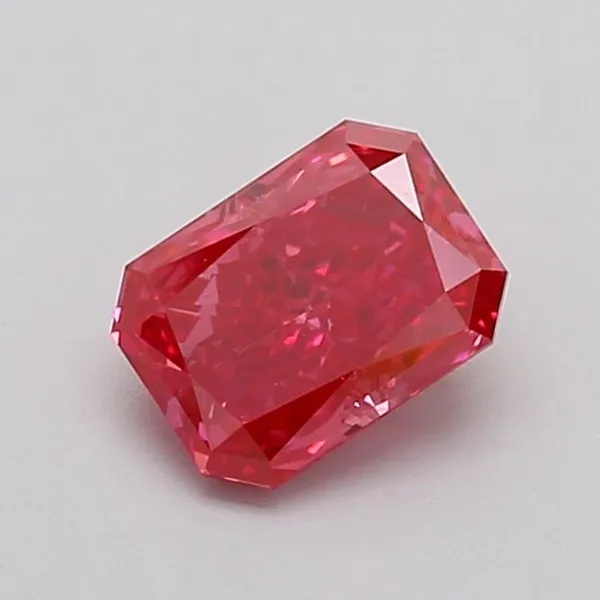 1.09ct RADIANT Fancy Vivid Pink VS1 Coloured Lab diamond