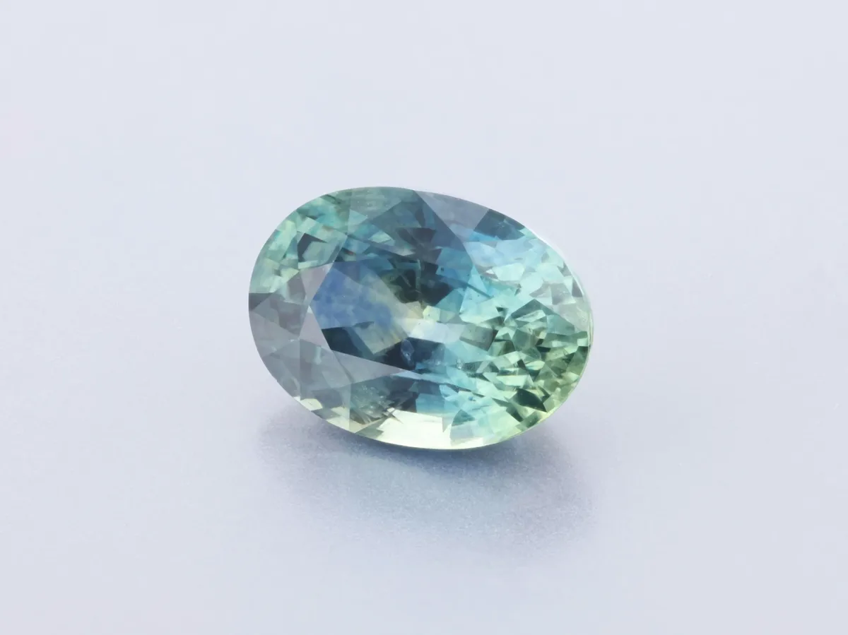 1.21ct Parti Sapphire, Oval gemstone