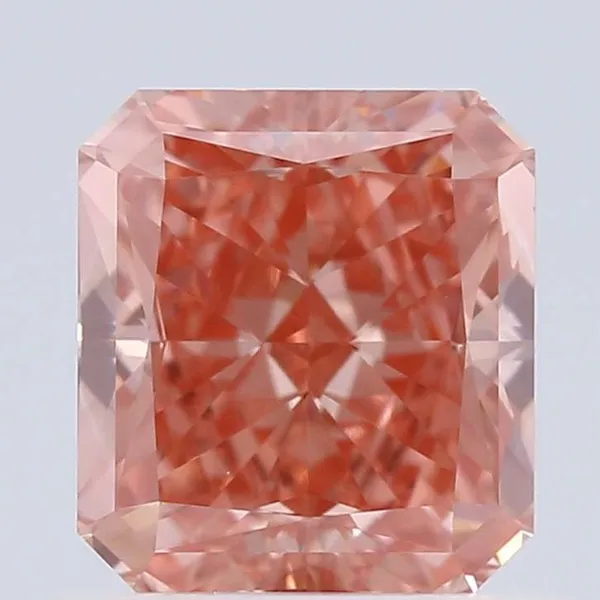 1.01ct RADIANT Fancy Vivid Pink VS2 Coloured Lab diamond