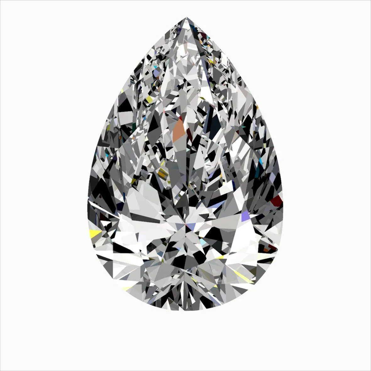 0.50ct PEAR F VVS1 Natural diamond