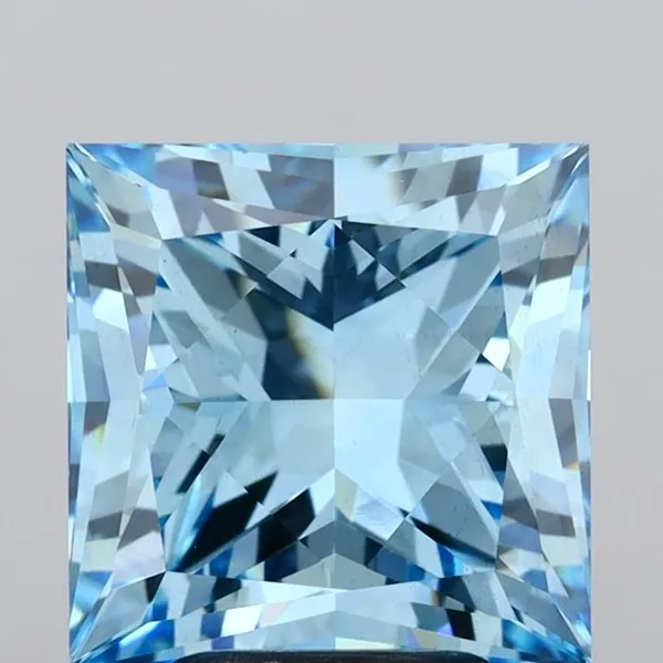 5.08ct PRINCESS Fancy Vivid Blue VS1 Coloured Lab diamond