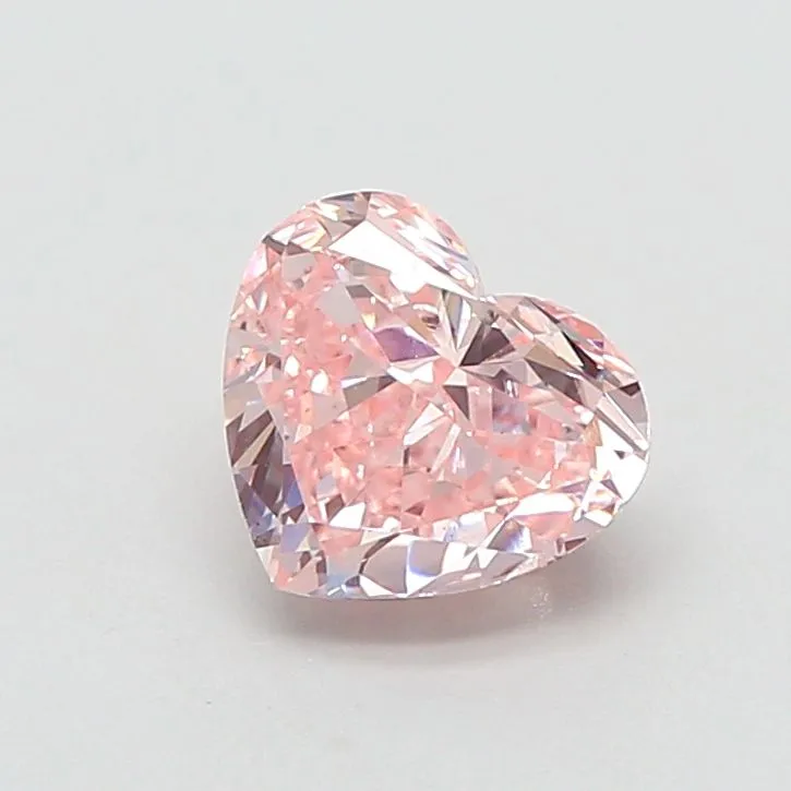 1.30ct HEART Fancy Intense Pink VS1 Coloured Lab diamond