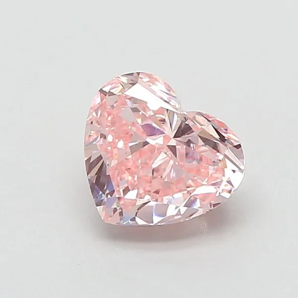 1.3ct HEART Fancy Intense Pink VS1 Coloured Lab diamond
