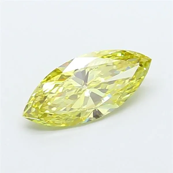 1.4ct MARQUISE Fancy Intense Yellow VVS2 Coloured Lab diamond