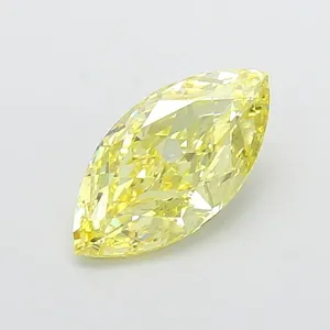 2.2ct MARQUISE Fancy Intense Yellow VS1 Coloured Lab diamond