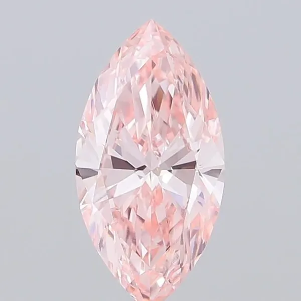 1.51ct MARQUISE Fancy Vivid Pink VVS2 Coloured Lab diamond