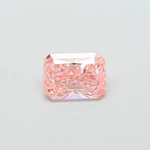 1.06ct RADIANT Fancy Vivid Pink VS1 Coloured Lab diamond