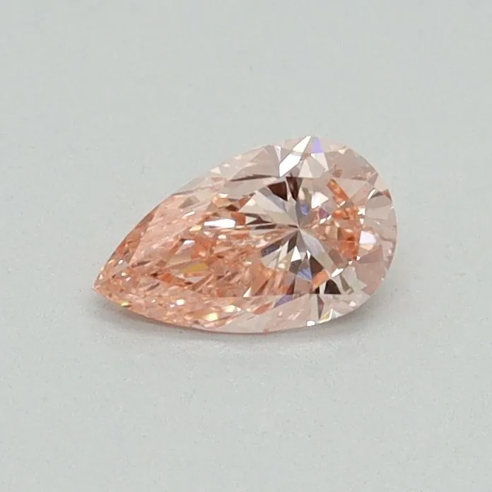 0.30ct PEAR Fancy Vivid Pink VS1 Coloured Lab diamond