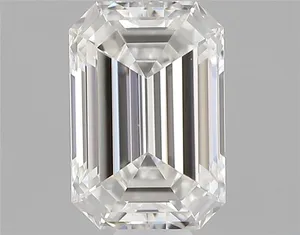 0.43ct EMERALD F VVS2 Natural diamond