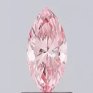0.66ct MARQUISE Fancy Vivid Pink VS1 Coloured Lab diamond