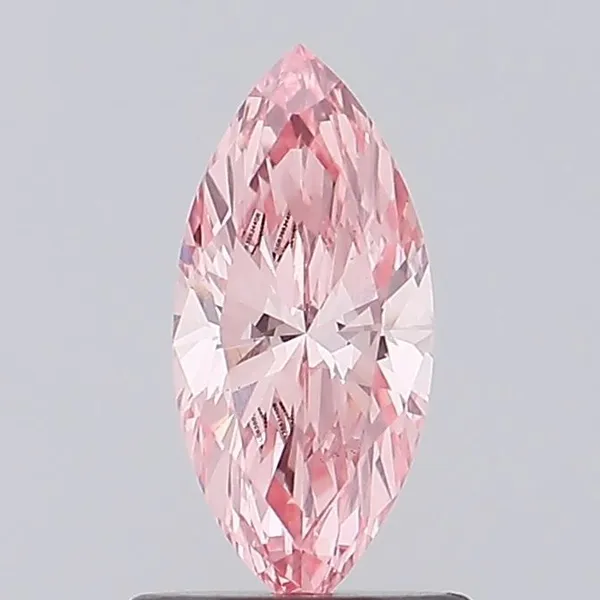 0.66ct MARQUISE Fancy Vivid Pink VS1 Coloured Lab diamond