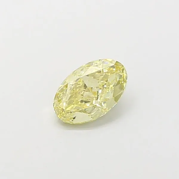 1ct OVAL Fancy Light Yellow VS1 Coloured Lab diamond