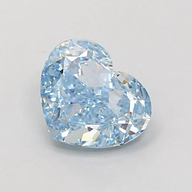 1.44ct HEART Fancy Vivid Blue VS1 Coloured Lab diamond