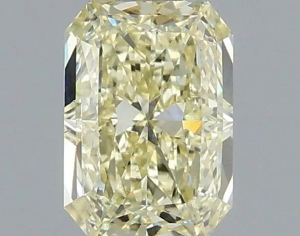 1.06ct RADIANT Fancy Light Yellow VS2 Coloured Lab diamond