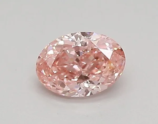 0.43ct OVAL Fancy Vivid Pink VVS1 Coloured Lab diamond