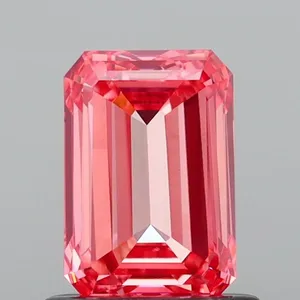1.01ct EMERALD Fancy Vivid Pink VVS2 Coloured Lab diamond