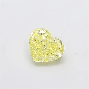 1.03ct HEART Fancy Yellow VVS2 Coloured Lab diamond