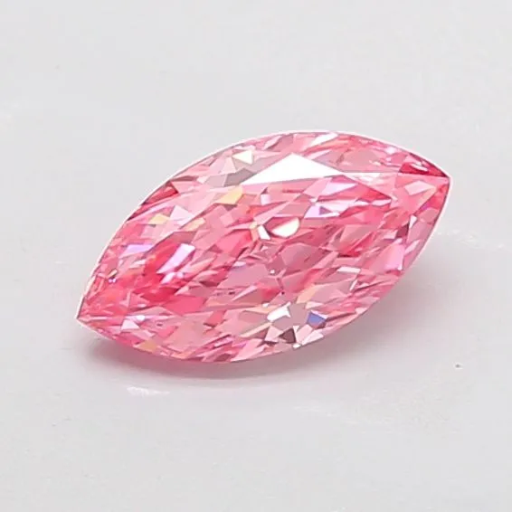 1.21ct MARQUISE Fancy Vivid Pink VVS2 Coloured Lab diamond