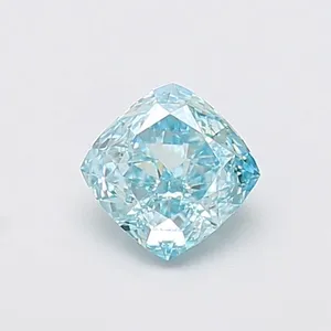 1.1ct CUSHION Fancy Intense Blue VS1 Coloured Lab diamond