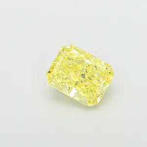 1.01ct RADIANT Fancy Intense Yellow VVS2 Coloured Lab diamond