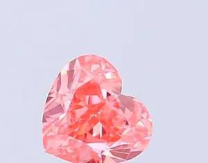 1.03ct HEART Fancy Vivid Pink VS2 Coloured Lab diamond