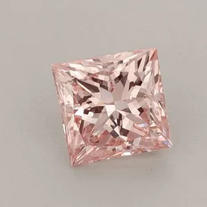 0.71ct PRINCESS Fancy Intense Pink VS2 Coloured Lab diamond