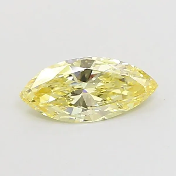 1.41ct CUSHION Fancy Intense Yellow VS1 Coloured Lab diamond