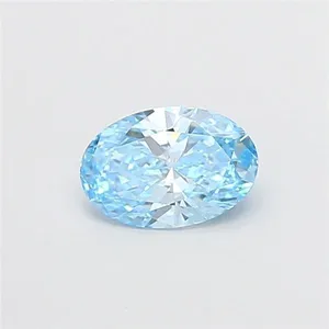 1.04ct OVAL Fancy Vivid Blue VS2 Coloured Lab diamond