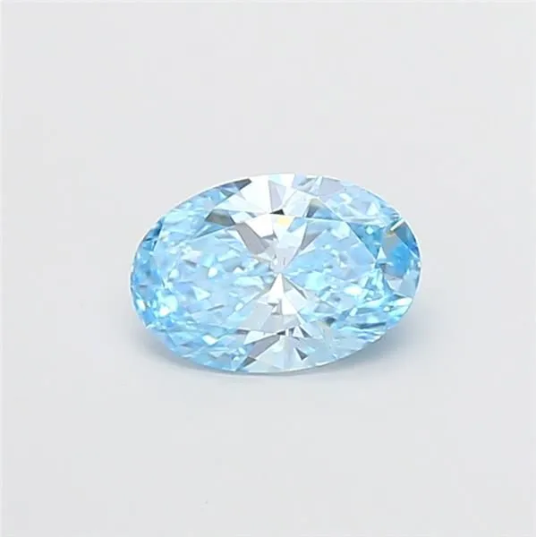1.04ct OVAL Fancy Vivid Blue VS2 Coloured Lab diamond