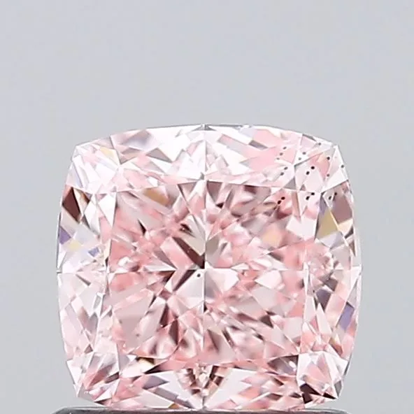 1.01ct CUSHION Fancy Intense Pink VS2 Coloured Lab diamond