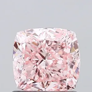 1.01ct CUSHION Fancy Intense Pink VS2 Coloured Lab diamond