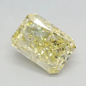 1.26ct RADIANT Fancy Yellow VVS2 Coloured Lab diamond