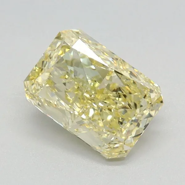 1.26ct RADIANT Fancy Yellow VVS2 Coloured Lab diamond