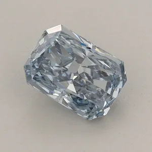 0.8ct RADIANT Fancy Vivid Blue VS1 Coloured Lab diamond