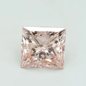 5.16ct PRINCESS Fancy Intense Pink VS1 Coloured Lab diamond
