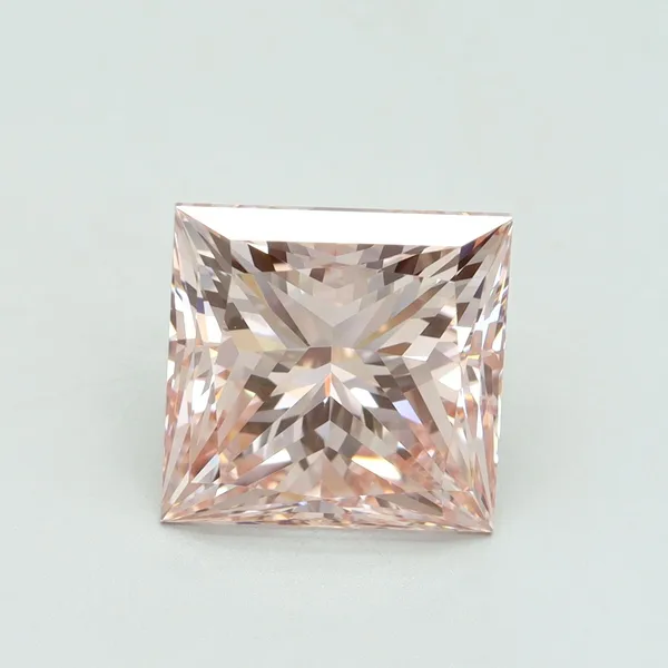 5.16ct PRINCESS Fancy Intense Pink VS1 Coloured Lab diamond